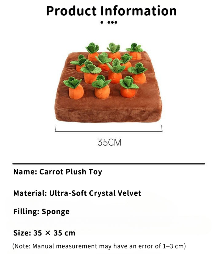 EcoPaw Carrot Harvest Enrichment Pet Toy