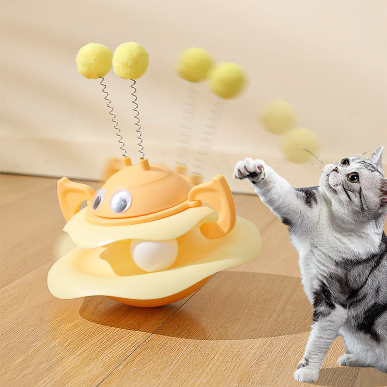 EcoPaw Bee Tumbler Cat Toy