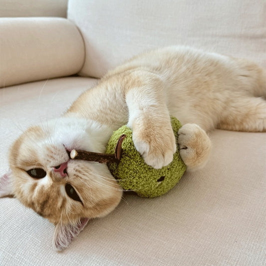 Fufu Catnip Toy with Silvervine – Cute Plush Chew & Bite Toy