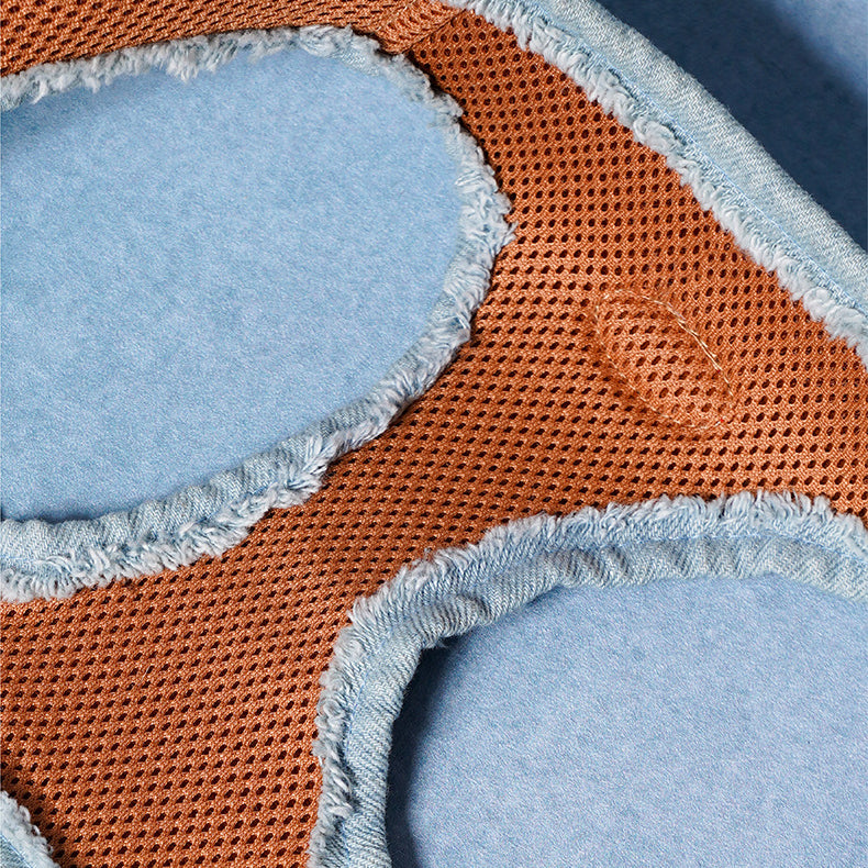 EcoPaw Denim Dog Harness & Leash Set – Stylish & Comfortable