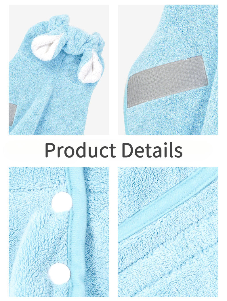 EcoPaw Pet Bathrobe – Fast Drying & Ultra Soft