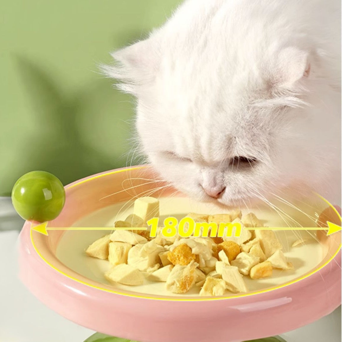 Ice Cream Ceramic Cat Bowl – Handmade 1200℃ Fired with Underglaze Craft