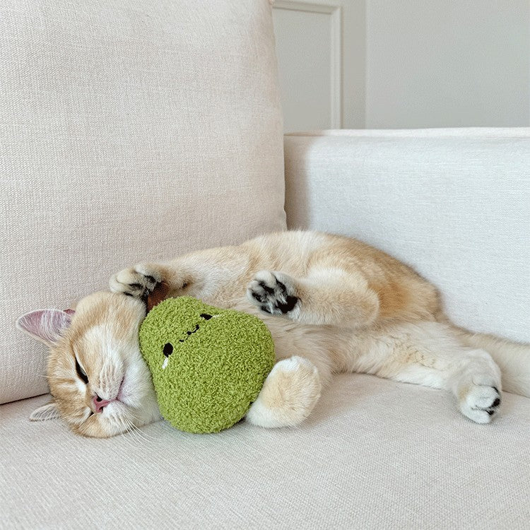 Fufu Catnip Toy with Silvervine – Cute Plush Chew & Bite Toy