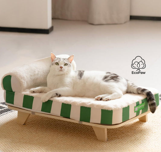 EcoPaw Wooden Pet Sofa Bed – Cozy & Stylish
