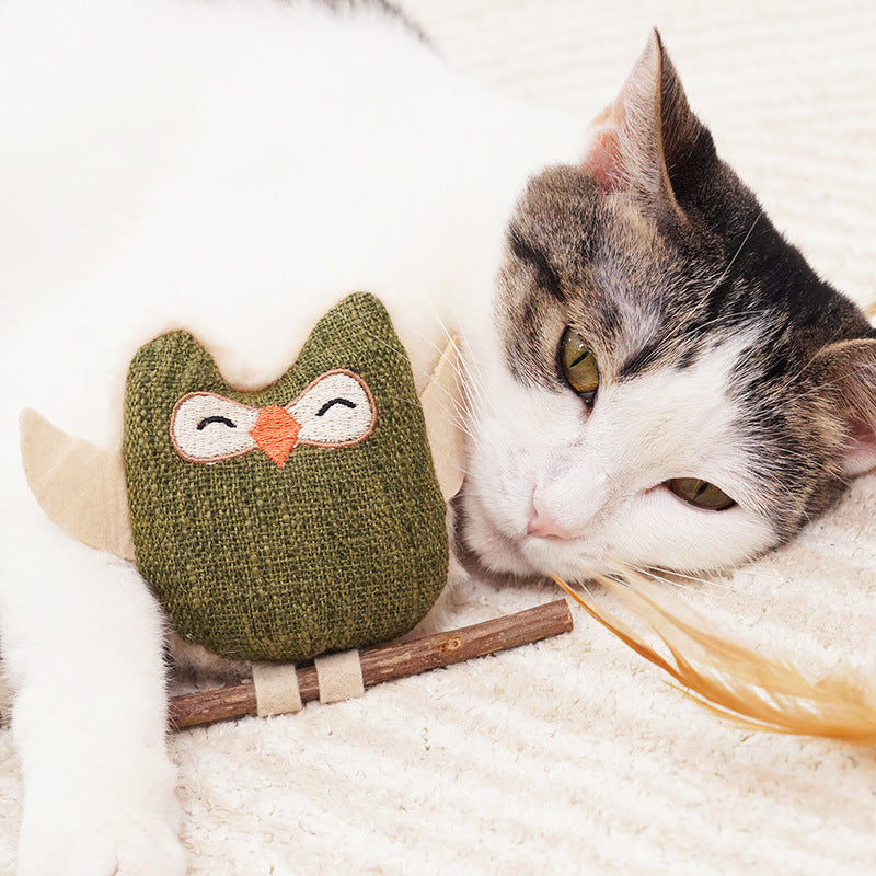 EcoPaw Owl Cat Toy – Fun & Natural Play