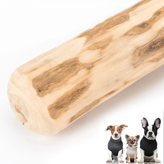 EcoPaw Natural Coffee Wood Chew Toy for Dogs