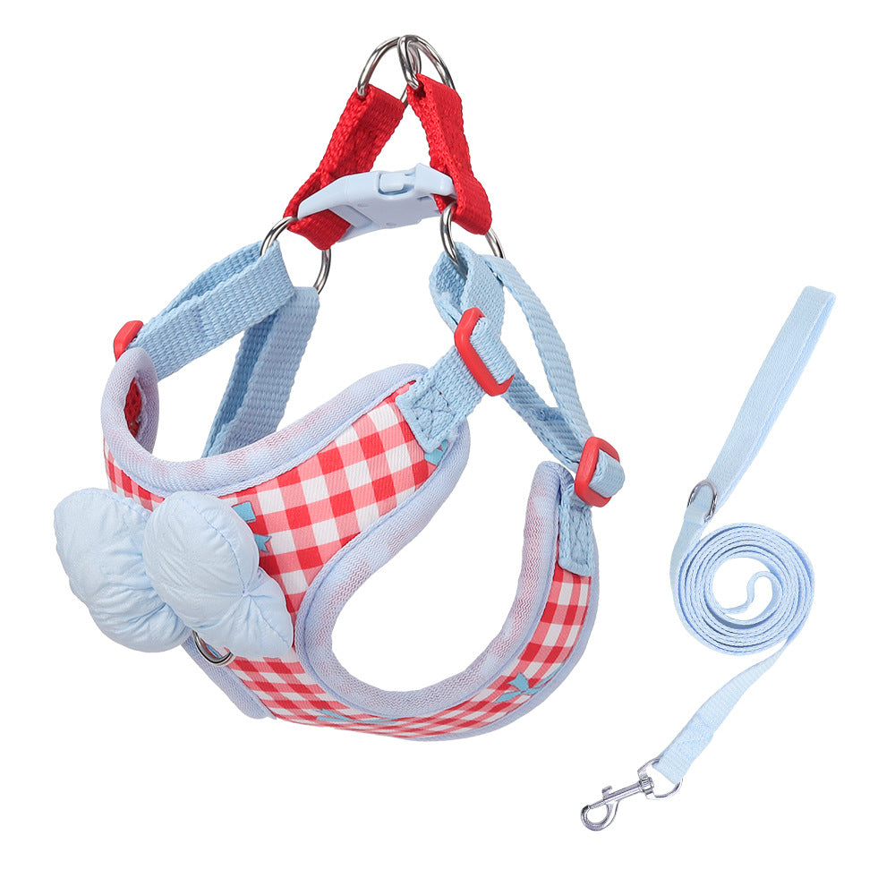 EcoPaw Sweet Bowknot Pet Harness & Leash Set