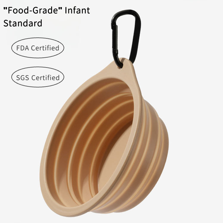 EcoPaw Food-Grade Silicone Collapsible Pet Bowl