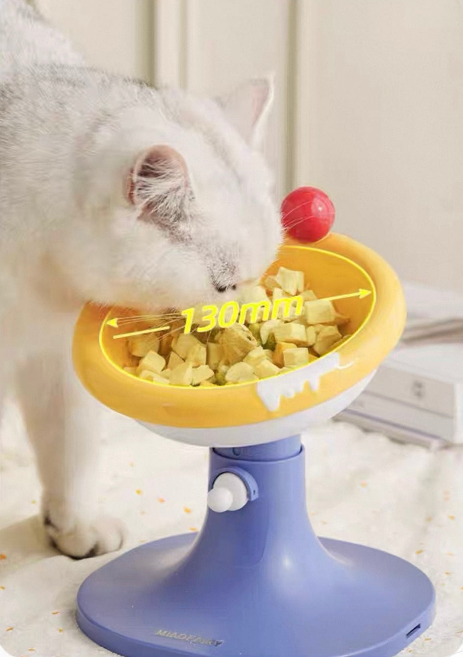 EcoPaw Adjustable Handmade Ice Cream Pet Bowl