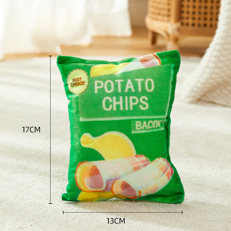 EcoPaw Crisps Plush Squeaky Toy