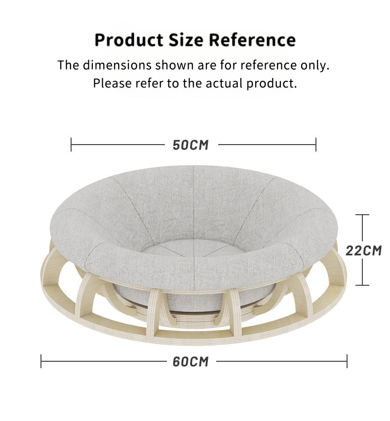 EcoPaw Spiral Wooden Pet Bed
