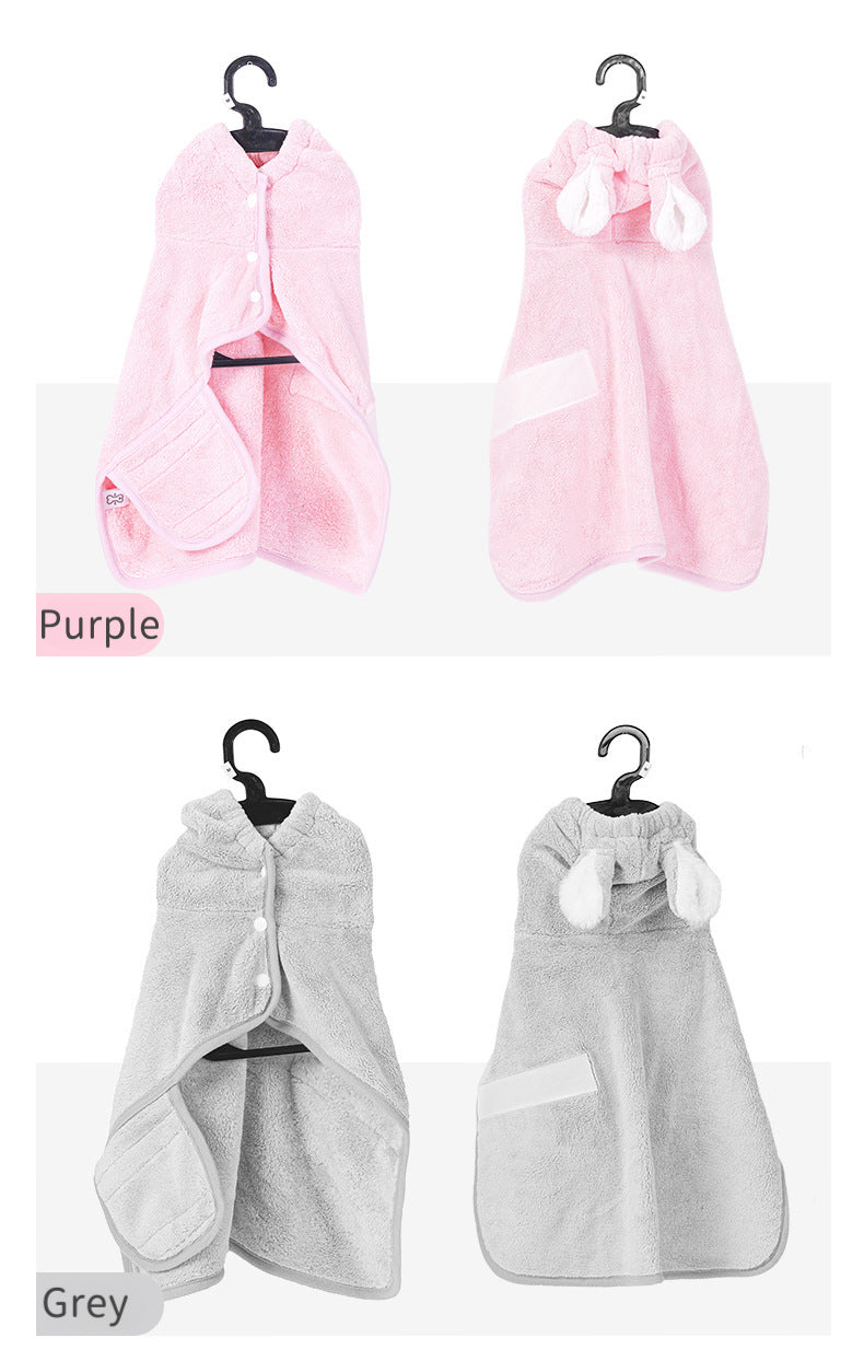 EcoPaw Pet Bathrobe – Fast Drying & Ultra Soft
