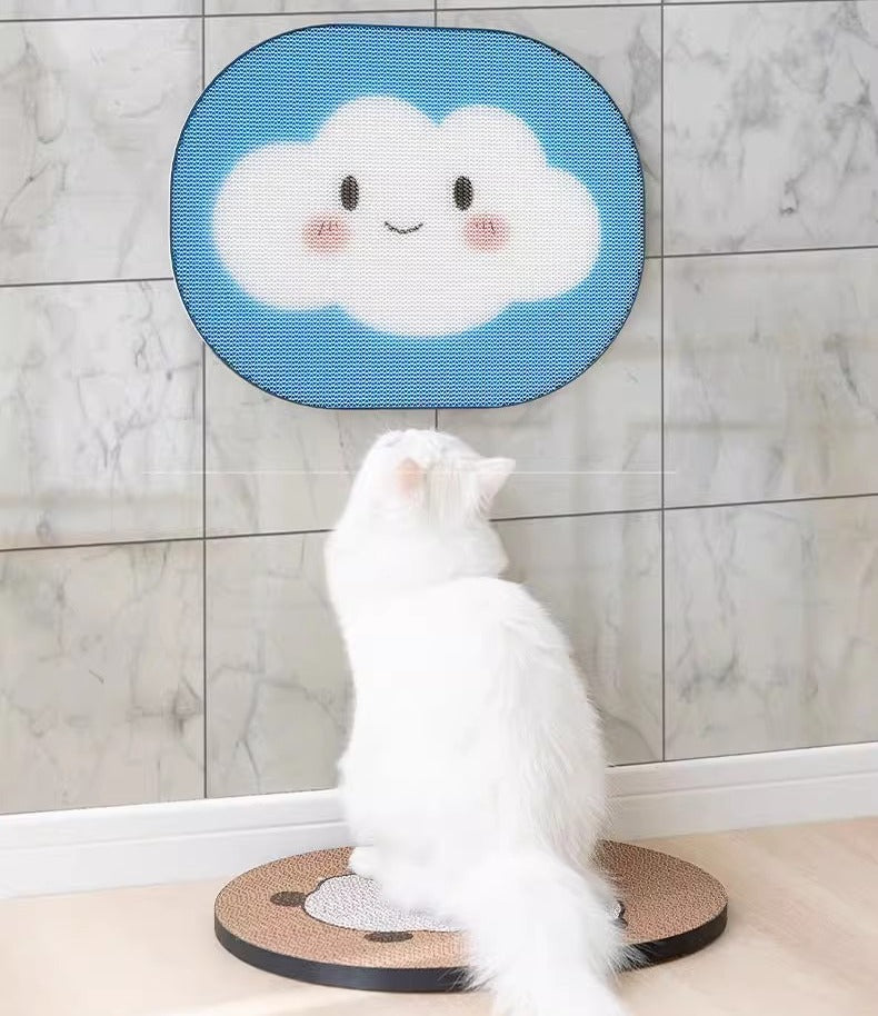 EcoPaw Cloud Cat Scratcher – Cute & Durable