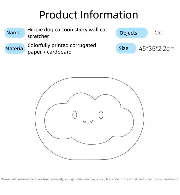 EcoPaw Cloud Cat Scratcher – Cute & Durable