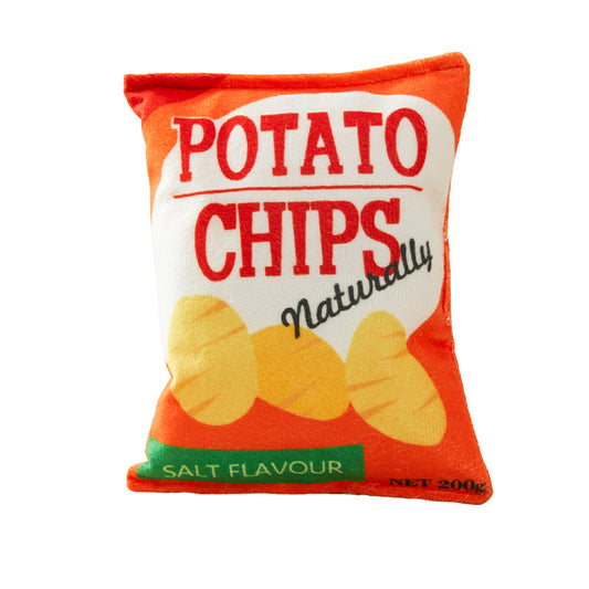 EcoPaw Crisps Plush Squeaky Toy