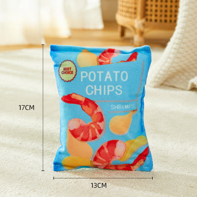 EcoPaw Crisps Plush Squeaky Toy