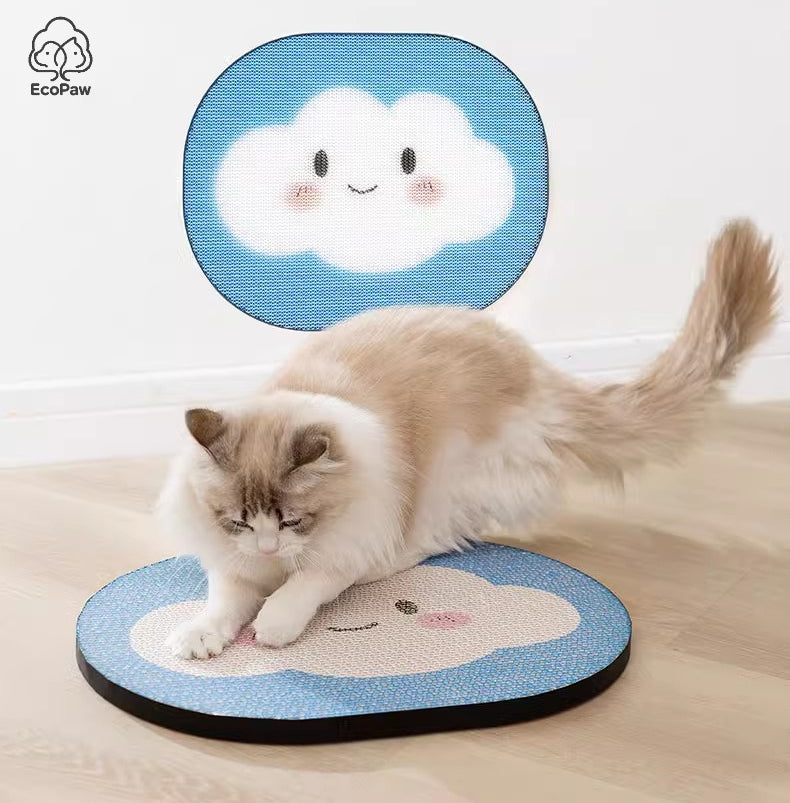 EcoPaw Cloud Cat Scratcher – Cute & Durable