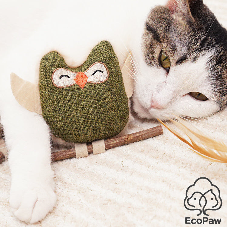 EcoPaw Owl Cat Toy – Fun & Natural Play