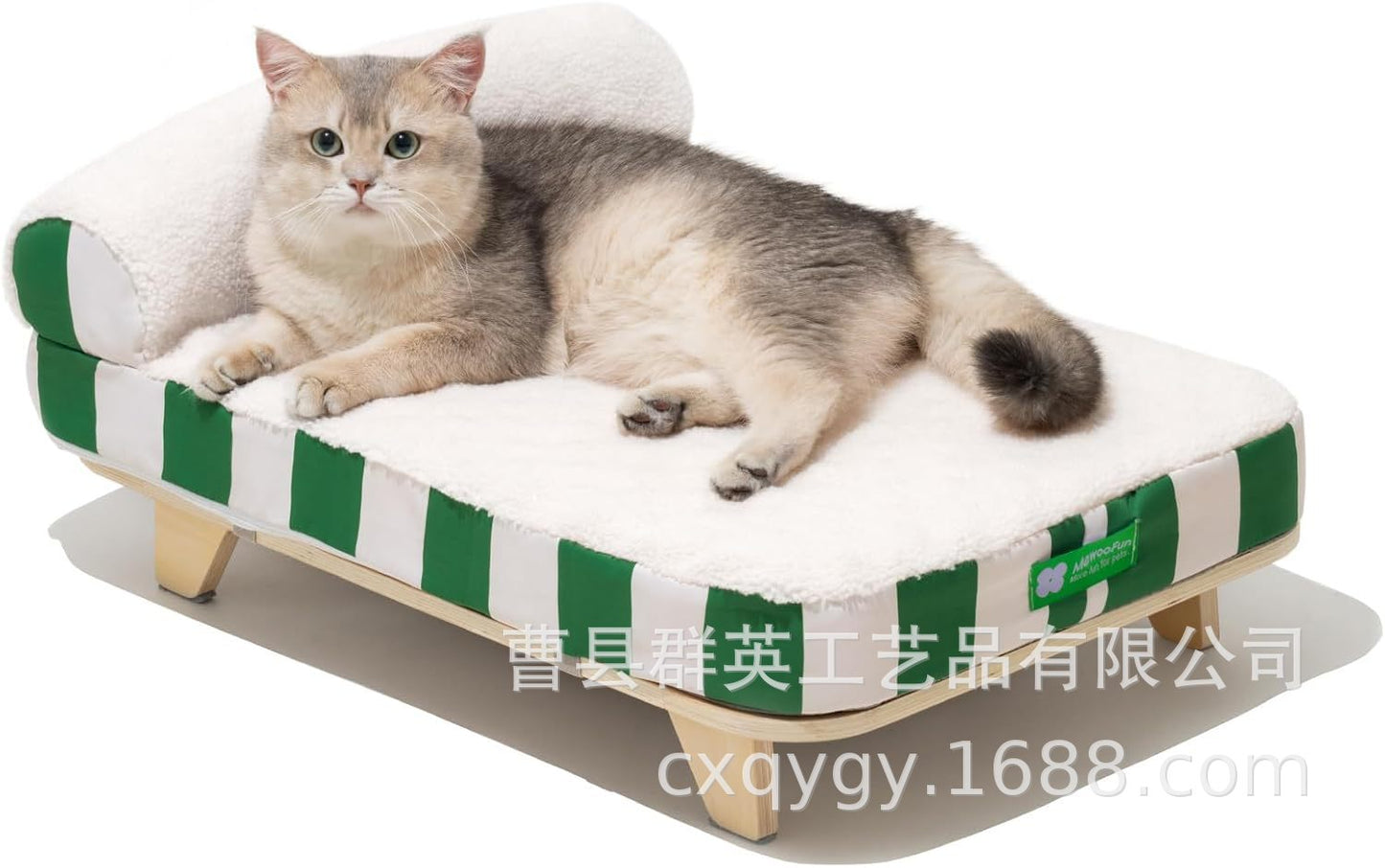 EcoPaw Wooden Pet Sofa Bed – Cozy &amp; Stylish