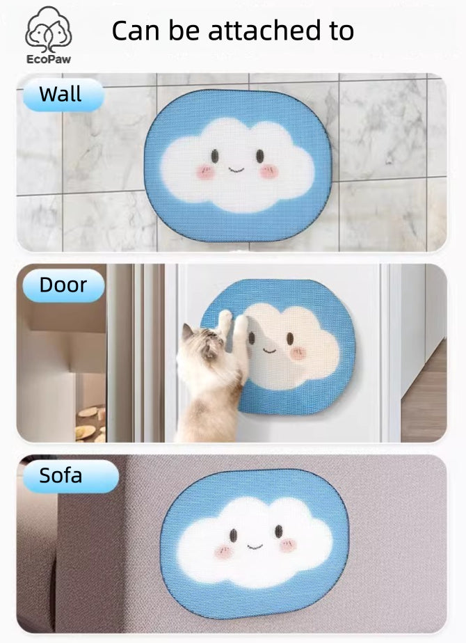 EcoPaw Cloud Cat Scratcher – Cute & Durable
