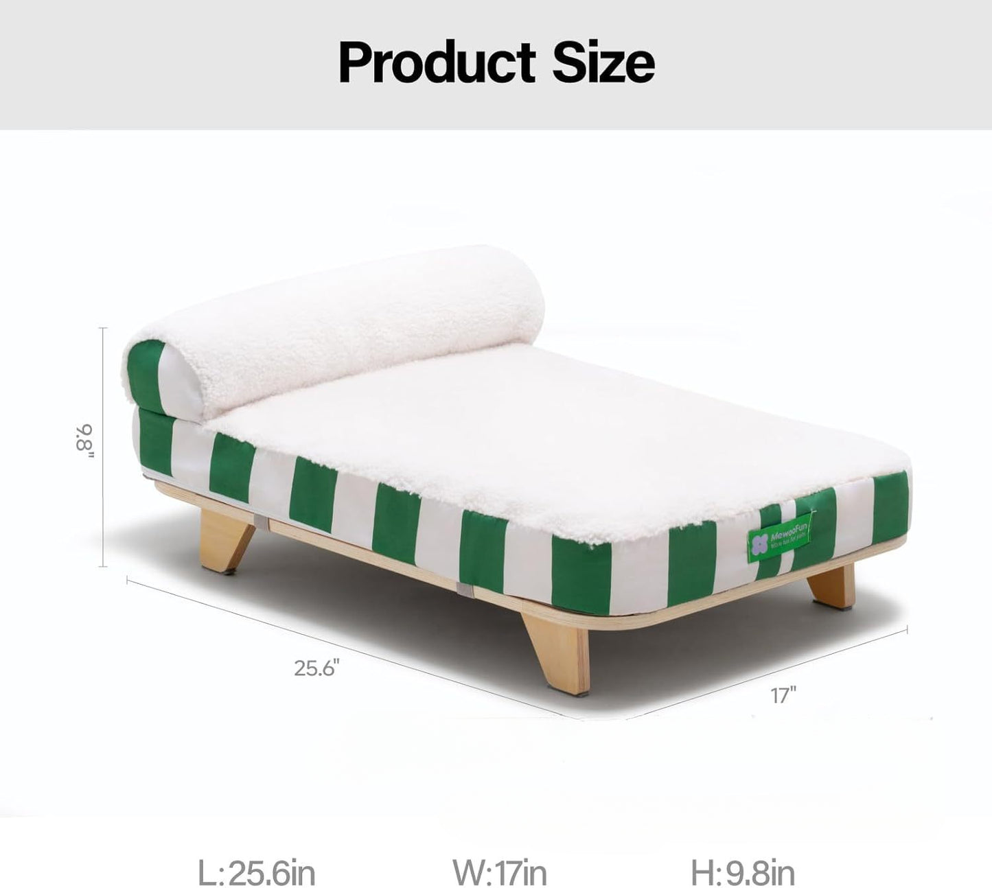 EcoPaw Wooden Pet Sofa Bed – Cozy &amp; Stylish