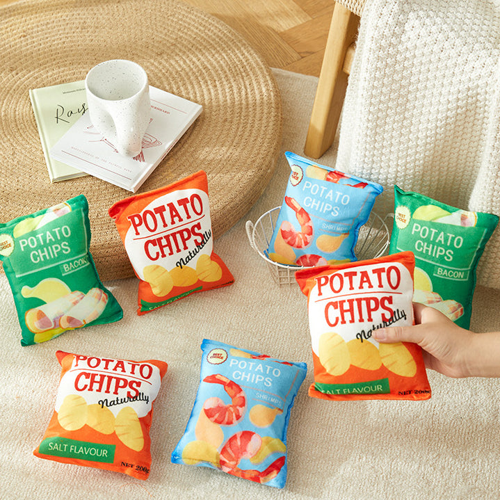 EcoPaw Crisps Plush Squeaky Toy