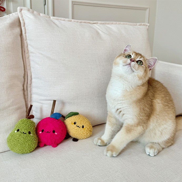 Fufu Catnip Toy with Silvervine – Cute Plush Chew & Bite Toy