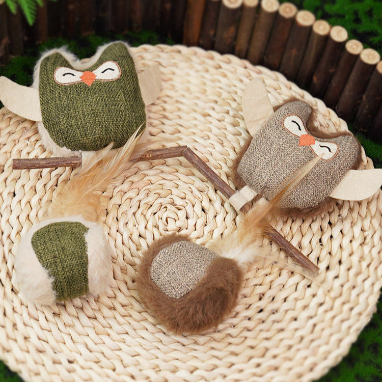 EcoPaw Owl Cat Toy – Fun & Natural Play