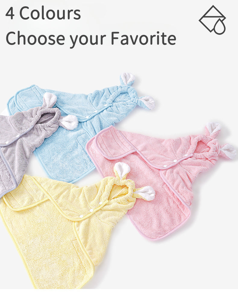 EcoPaw Pet Bathrobe – Fast Drying & Ultra Soft