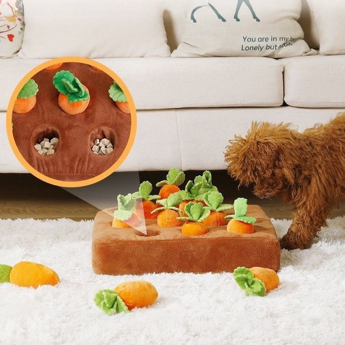 EcoPaw Carrot Harvest Enrichment Pet Toy